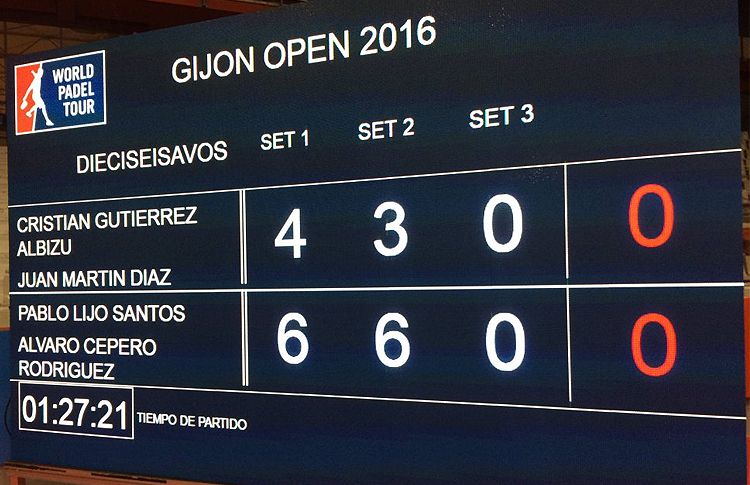 Chiqui Cepero-Pablo Lijó derrotan a Juan Martín Díaz-Cristian Gutiérrez en el Gijón Open
