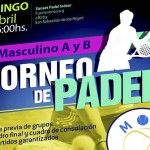 Cartel del próximo torneo de MOM Pádel en Sanset Pádel Indoor