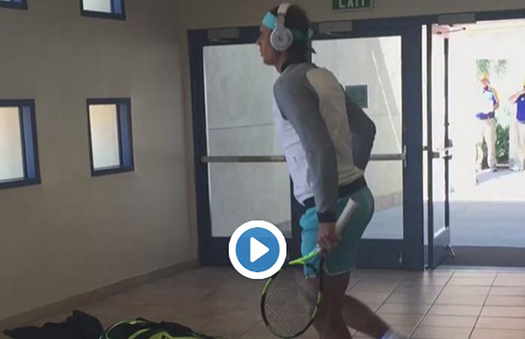 Rafa Nadal: koncentration och aktivering innan han går in på banan