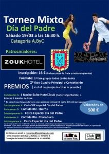 Cartaz do Torneio do Dia dos Pais em La Solana