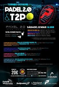 Cartell del Torneig de Time2Pádel a Pàdel 2.0