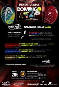 Cartel del Torneo de Time2Pádel en Planet Pádel Indoor