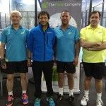 Luis Milla y el resto de invitados al I Casual Padel