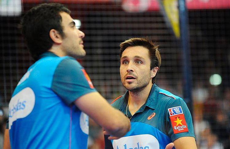 Fernando Belasteguín och Pablo Lima, i aktion på Gijón Open