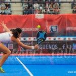 Mapi und Majo Sánchez Alayeto im Kampf gegen Alejandra Salazar-Marta Marrero im großen Finale der Estrella Damm Las Rozas Open