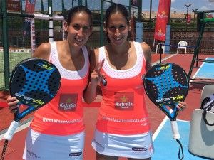 Mapi and Majo Sánchez Alayeto, in action at Estrella Damm Las Rozas Open