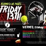 Cartel del torneo de Time2Pádel en Sanset Pádel Indoor