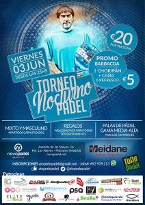 Cartel del Torneo de A Tope de Pádel en NovoPádel