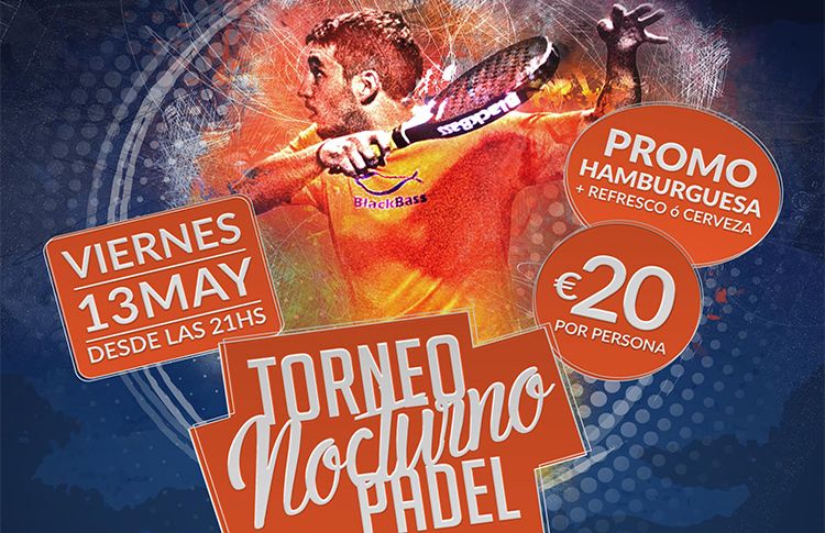 Cartel del Torneo de A Tope de Pádel en NovoPádel
