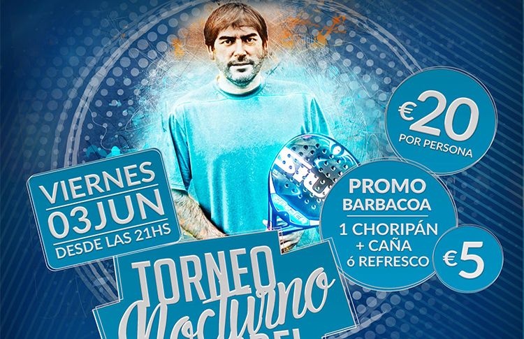 Cartel del Torneo de A Tope de Pádel en NovoPádel