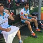 Borja Yribarren-Guga Vázquez, en acción en el Lisboa Challenger