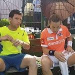 Andoni Bardasco, en acción en el Lisboa Challenger