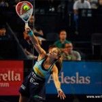 Alejandra Salazar, en acció a l'Estrella Damm Palma de Mallorca Open