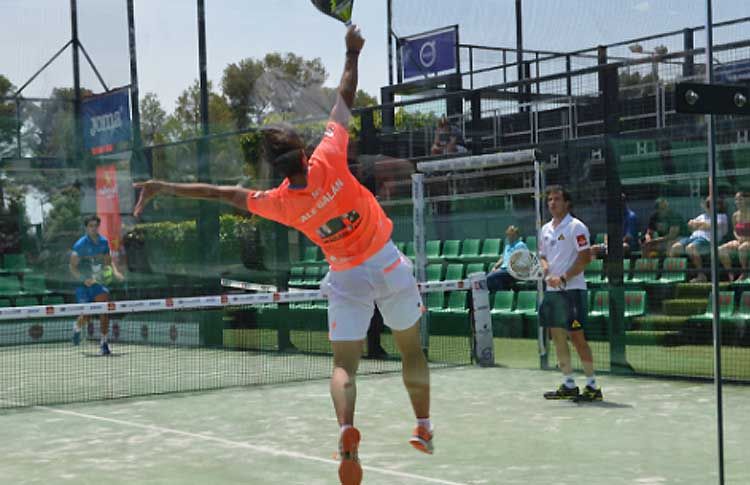 Ale Galán, en acción en el Joma Barcelona Challenger