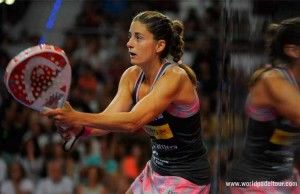 Alejandra Salazar, in Aktion am Estrella Damm Palma de Mallorca Open