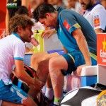 La lesión de Cristian decide de manera prematura una final vibrante en Mallorca Cristian Gutiérrez se lesiona en la final del Estrella Damm Mallorca Open