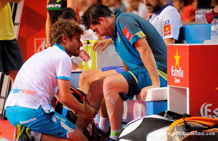 エストレージャ・ダム・マヨルカ・オープンの決勝でクリスティアン・グティエレスが負傷