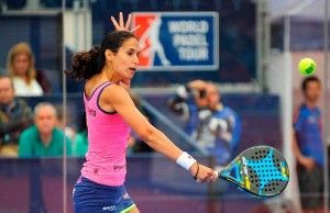 Majo Sánchez Alayeto, in actie bij de Estrella Damm Palma de Mallorca Open