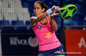 Mapi Sánchez Alayeto, en acción en el Estrella Damm Palma de Mallorca Open