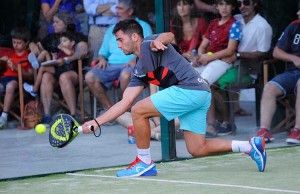 Sanyito Gutiérrez, en acción en el Estrella Damm Palma de Mallorca Open