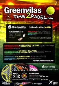 Poster van het Time2Pádel Toernooi in GreenVilas