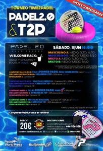 Cartell del torneig de Time2Pádel a Padel 2.0