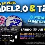 Pádel ‘sin calor’: Propuesta de Time2Pádel en las pistas de Pádel 2.0 Cartel del torneo de Time2Pádel en Padel2.0