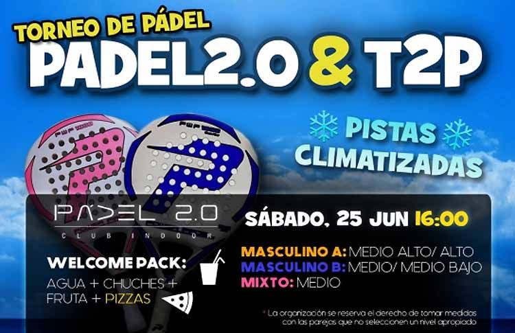 Cartel del torneo de Time2Pádel en Padel2.0