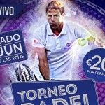 Cartel del Torneo de A Tope de Pádel en Blue Pádel