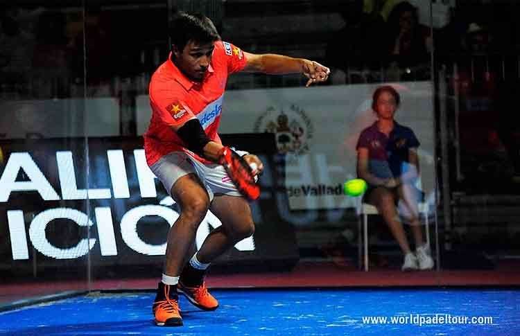 Fernando Belasteguín, en acción en el Valladolid Open