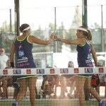 Carolina Navarro y Cecilia Reiter, en acción en el Valladolid Open