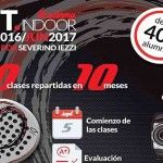 Cartel de la nueva Escuela de Pádel de GET Indoor