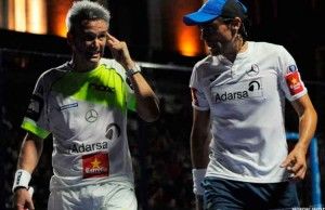 Juani Mieres-Miguel Lamperti, en acción en el Valladolid Open