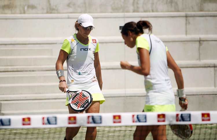 Lucia Sainz-Gemma Triay, in Aktion bei den Valladolid Open