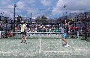 Gonzalo Rubio and Javi Ruiz, in action at the Joma Barcelona Challenger