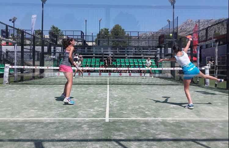 Marta Talaván, en acción en el Joma Barcelona Challenger