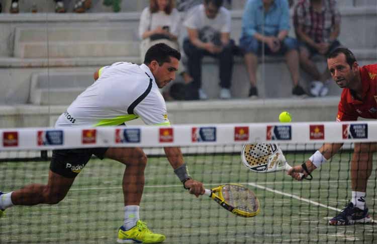 Germán Tamame i Andrés Britos, en acció al Valladolid Open
