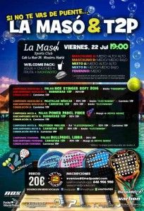 Plakat des Time2Pádel-Turniers in La Masó