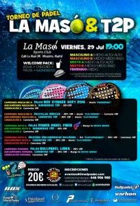 Poster van het Time2Pádel-toernooi in La Masó