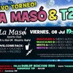 Cartel del torneo de Time2Pádel en el Club La Masó