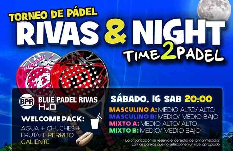 Manifesto del Torneo Time2Pádel in Blu Pádel Rivas