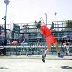 Video: La igualdad marca la pugna por acceder a las semis del Barcelona Challenger Uri Botello, en acción en el Joma Barcelona Challenger