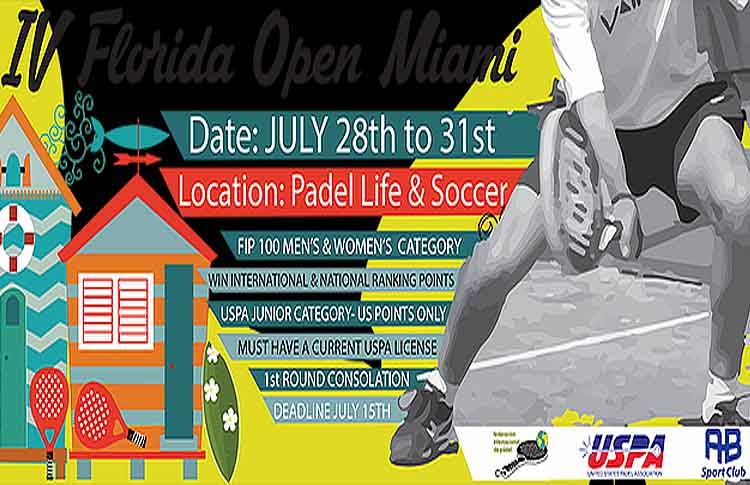 Cartel del IV Florida Open Miami
