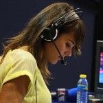 Andrea Ballester, presentadora del Circuito World Pádel Tour