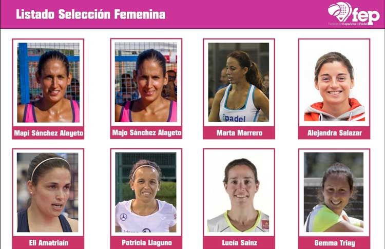 Selección Española Femenina para el Mundial de Lisboa