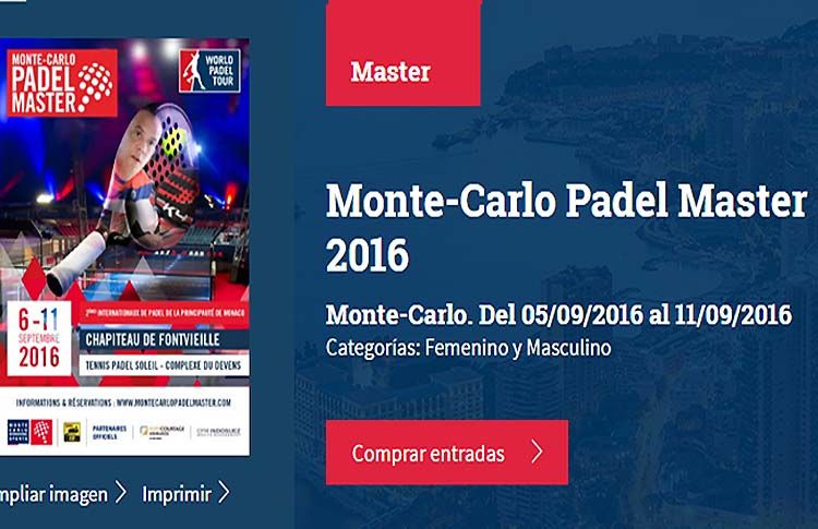 Monte-Carlo Pàdel Màster: Creus i horaris d'un 'torneig de somni'