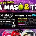 Cartel del torneo de Time2Pádel en La Masó