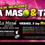 Cartel del Torneo de Time2Pádel en La Masó