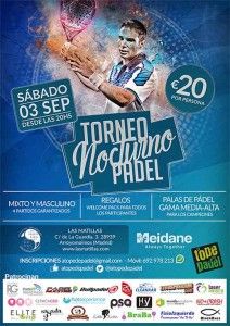 Poster van het A Tope de Pádel-toernooi in Las Matillas