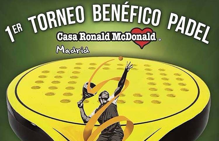 Plakat des karitativen Turniers Casa Ronald MDonald Madrid